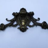Old bronze pediment