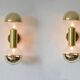 Set of Motoko Ishii wall lamps for Staff