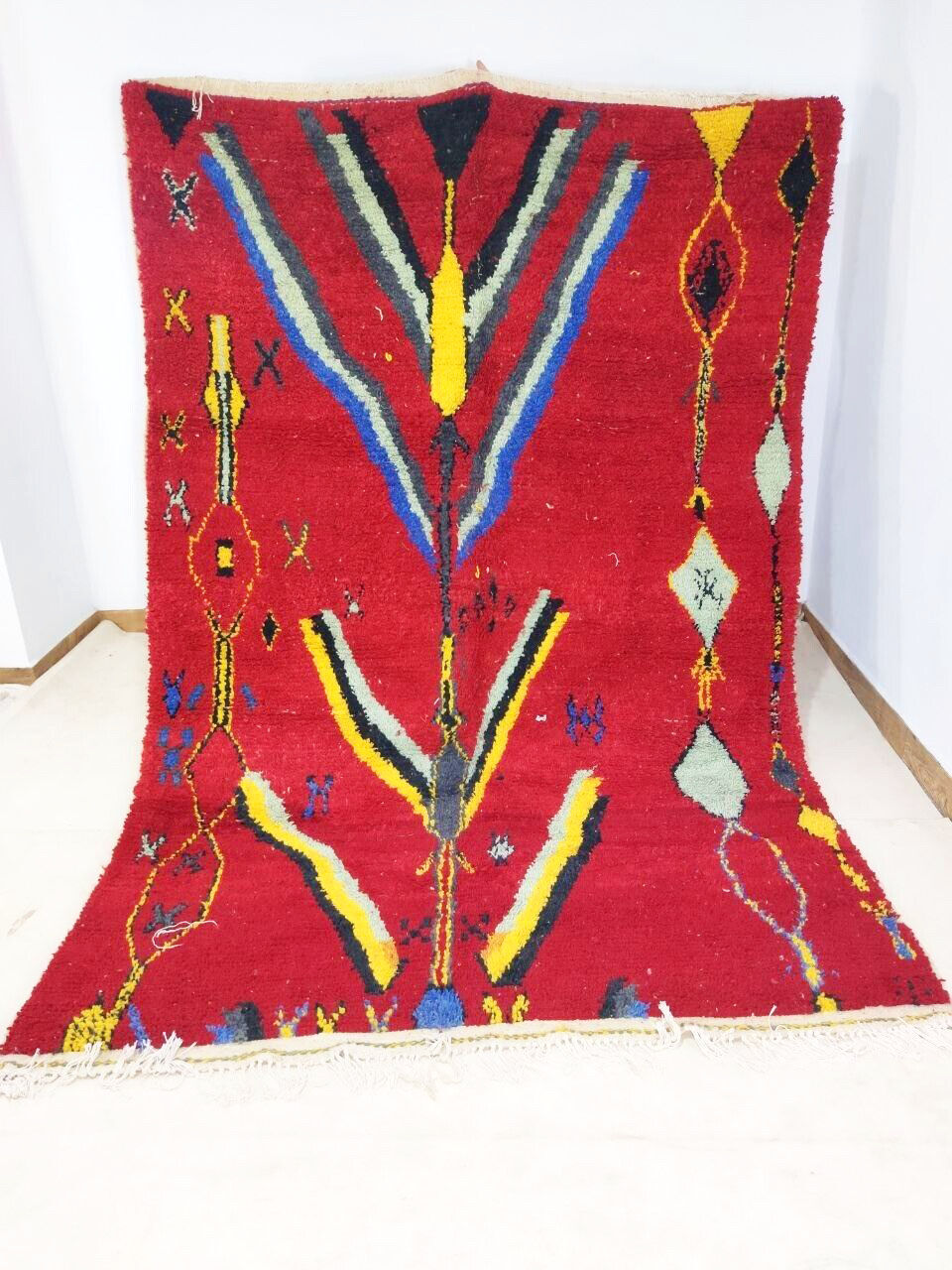 Moroccan carpet red 298x198cm