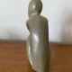 Antique JJ AUGUSTE Style Steatite Sculpture Grey Design Decoration