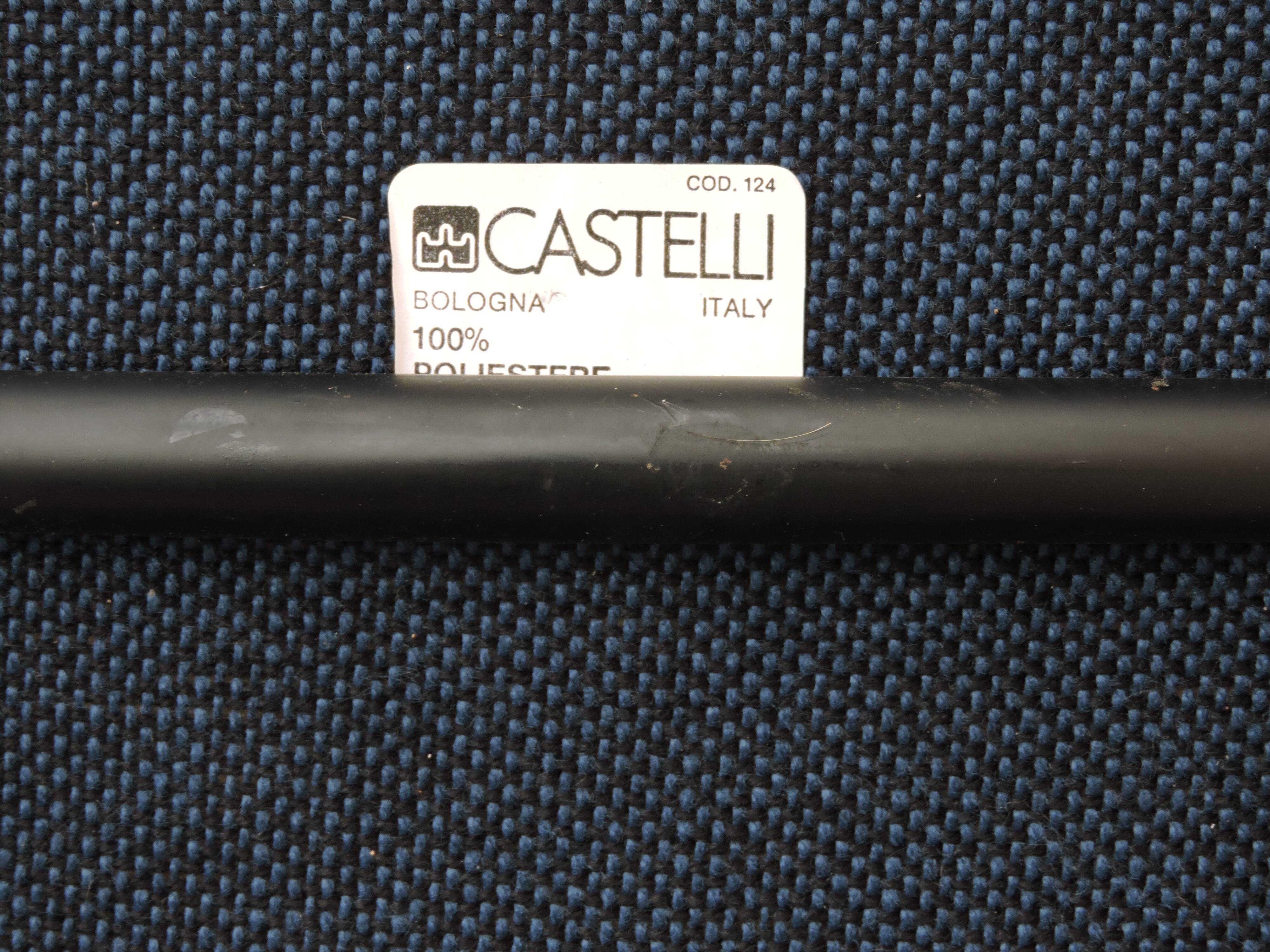 Series of 4 chairs DSC 106 Castelli by Piretti 1972