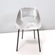 Set of Three Aluminum "Tulipe" Tonneu Chairs by Pierre Guariche, France