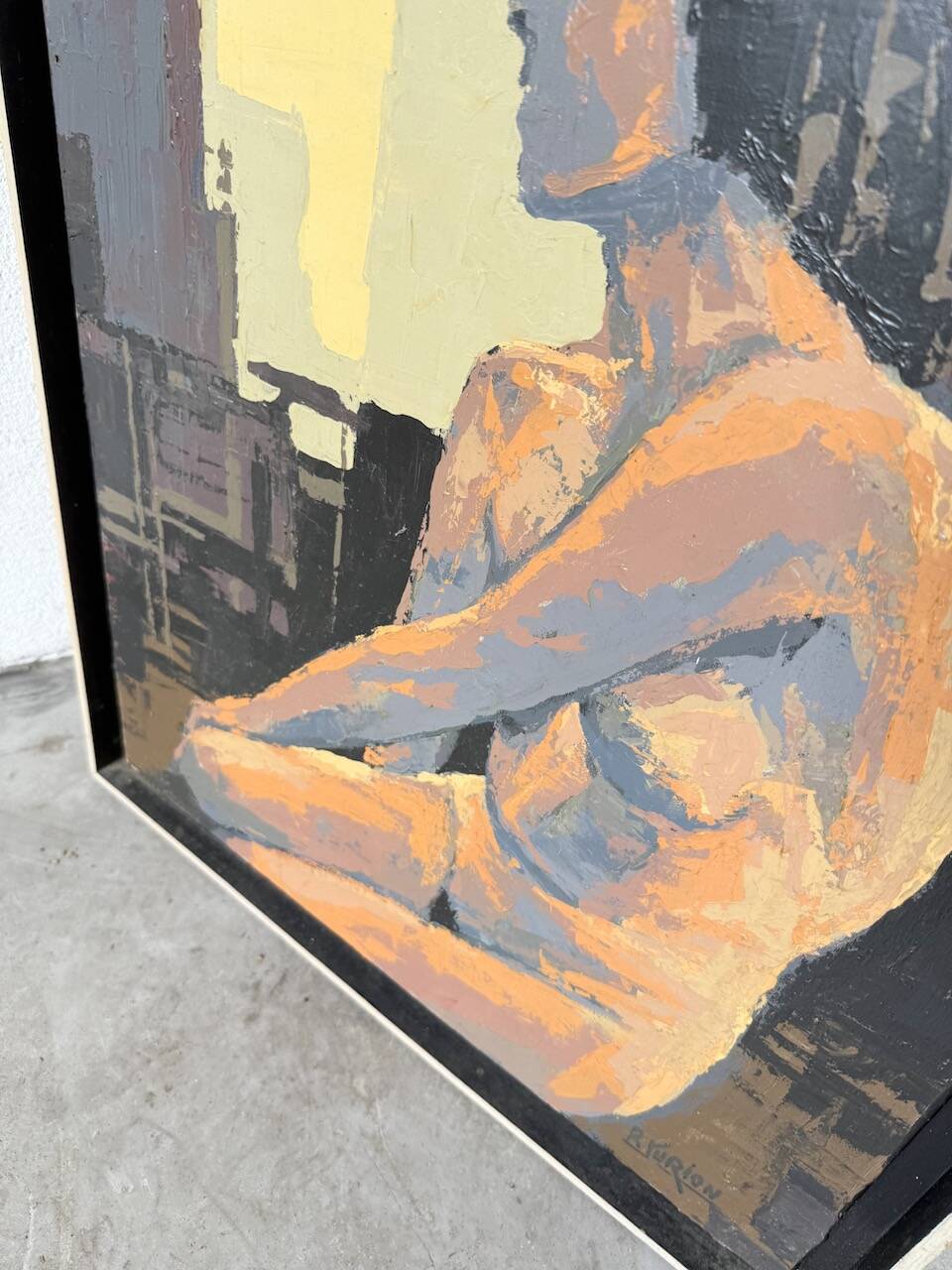 Oil painting of a naked woman