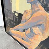 Oil painting of a naked woman