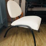 White curly armchair