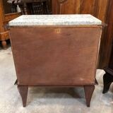 Pair of mahogany bedsides 1940s