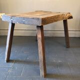 Brutalist oak coffee table
