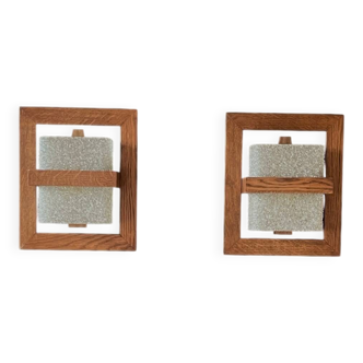 Pair of Scandinavian wall lights