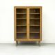 Mid Century Display Case in light oak by WK Möbel, 1970s