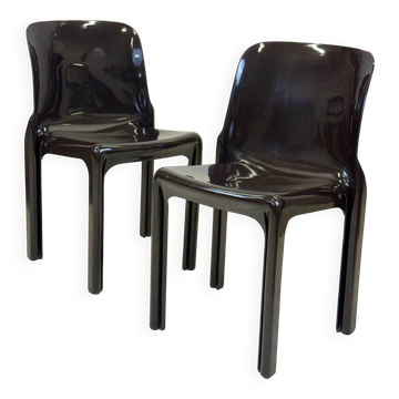 Pair of "Selene" chairs by Vico Magistretti for Artemide, Italy, 1970s