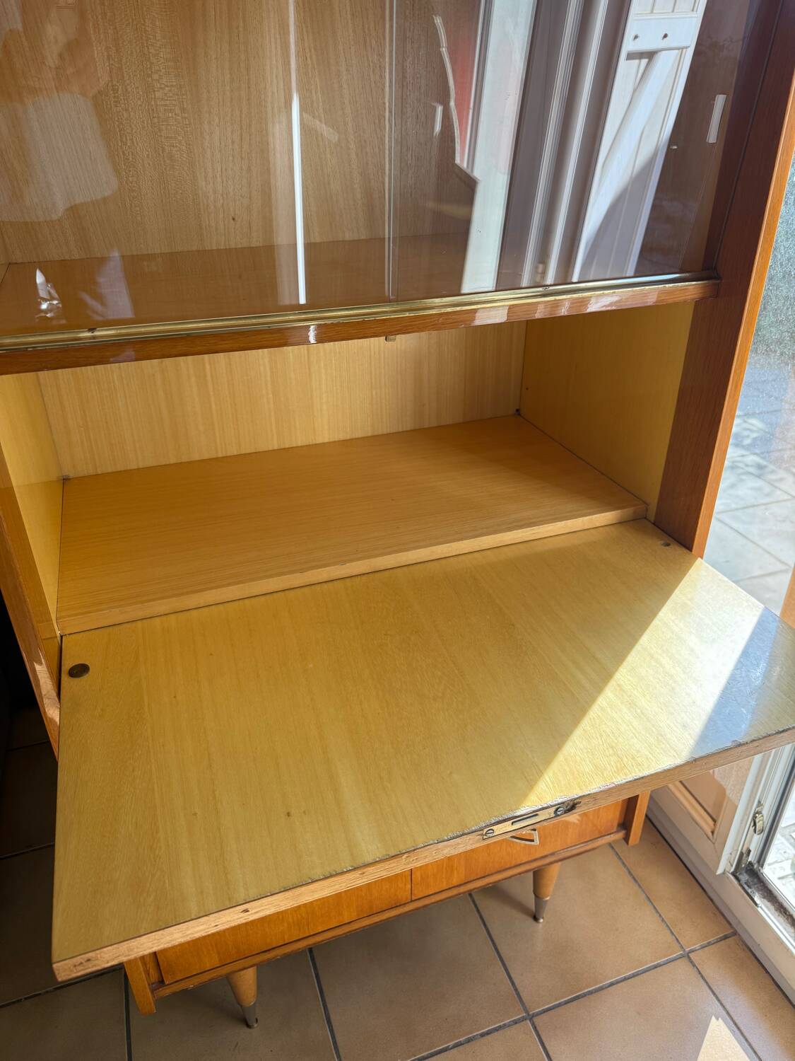 Vintage bookcase secretary furniture