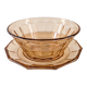 Amber light 1940s–50s – Salad bowl & serving plate