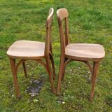 Set of 2 Bistro Chairs Stamped Stella 1950s