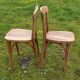 2 chaises bistrot estampillées Stella, années 50