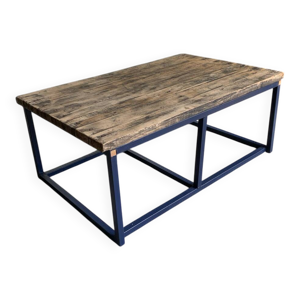 table basse plateau brut