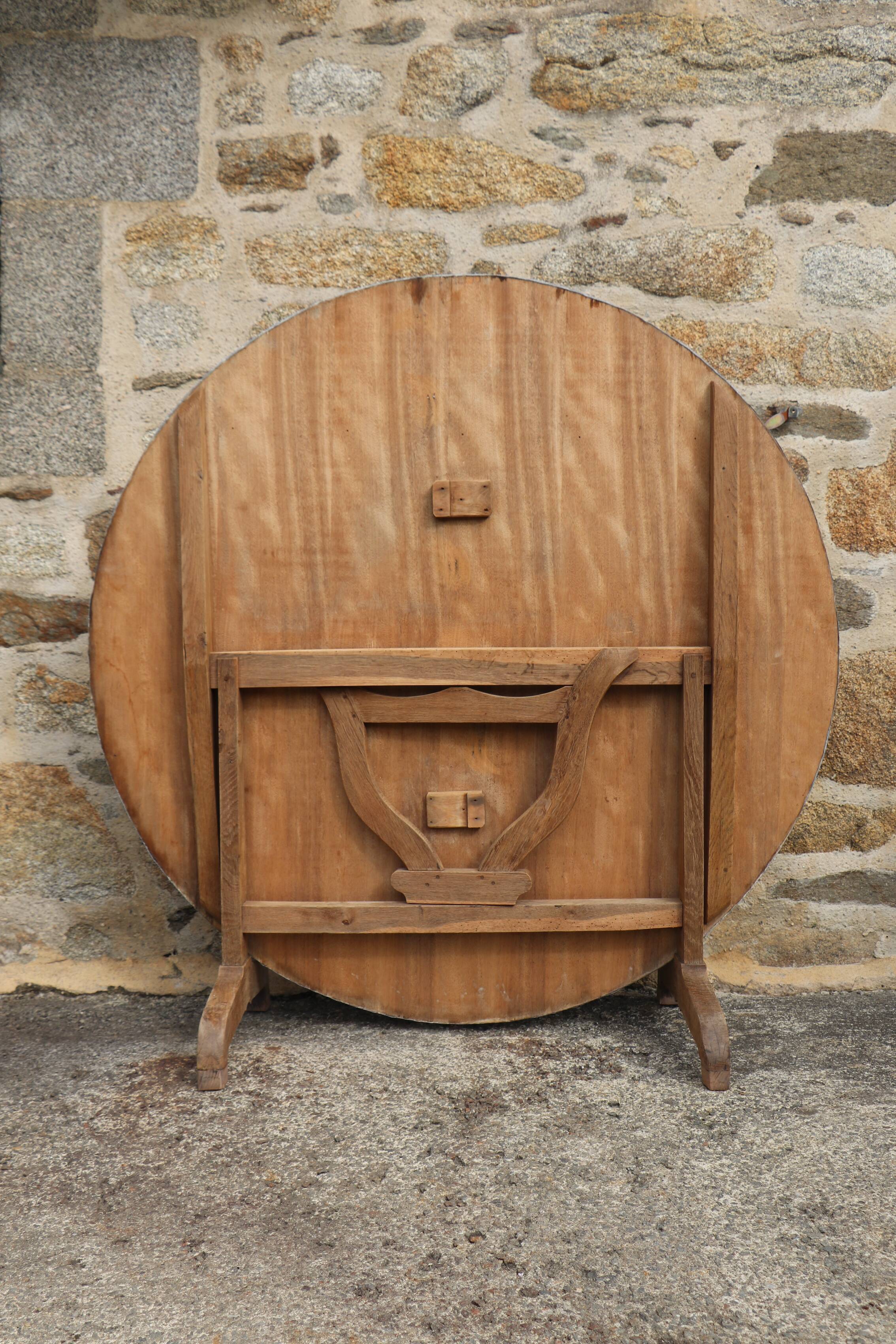 Nineteenth century zinc harvest table or winemaker