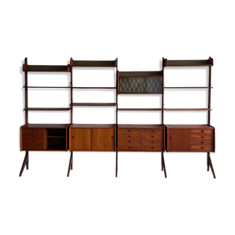 Scandinavian modular Bookcase, 1960’s Norway, Teak Mid Century