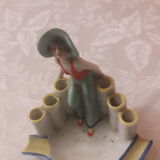 Cendrier porcelaine publicitaire ,bords de mer