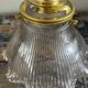 Applique vintage en verre holophane