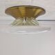 Large Mid-Century Italian Murano Swirl Glass Flush Mount, 1970s