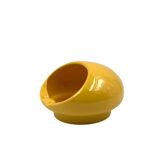 Space age yellow ceramic ashtray, Viba Italy 1970s