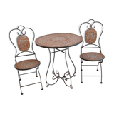 garden table + 2 chairs