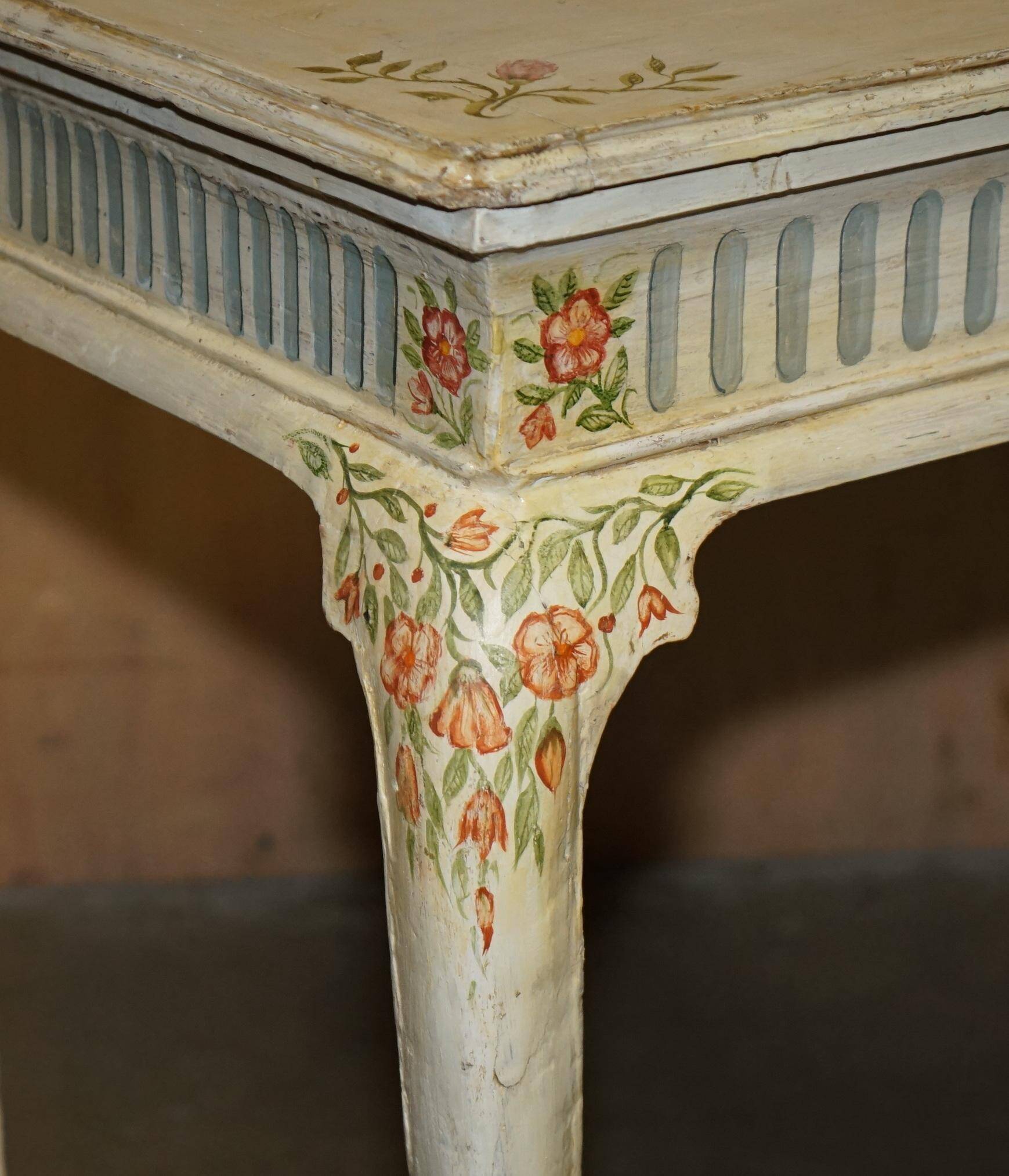 Victorian Georgian style bureau, hand-painted circa 1860.