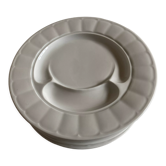 Set de 6 assiettes à asperges en porcelaine 1960