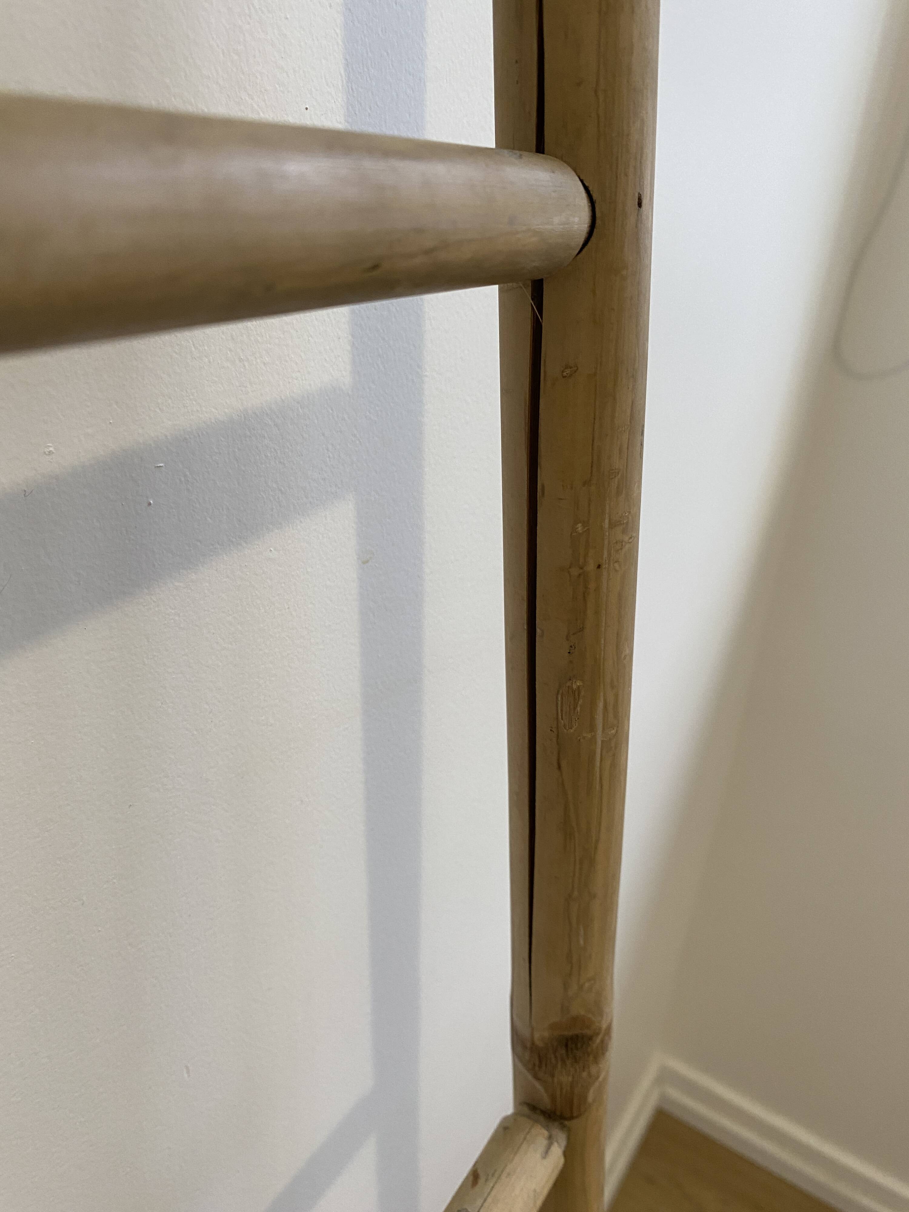 Decorative vintage bamboo ladder