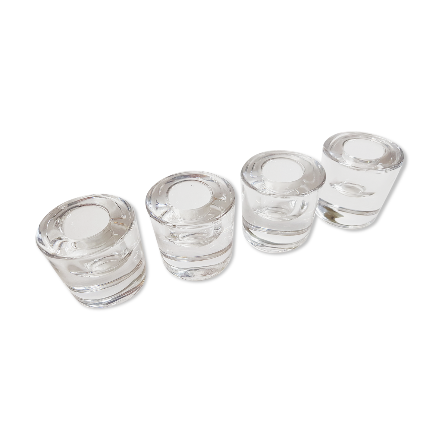 Set of four crystal candlesticks design "Rasteli"