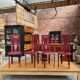 Suite de 4 chaises en cuir  de marque dad 1960’s
