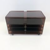 Hi-fi furniture "Roche Bobois" plexiglass, 1970s