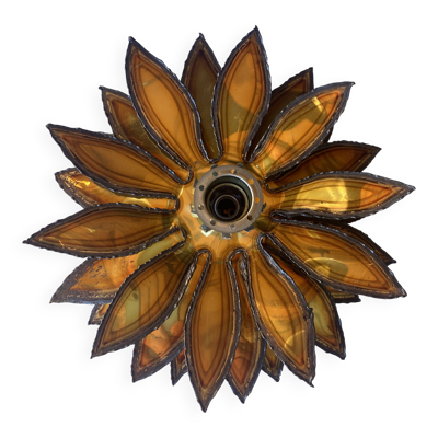 Applique murale fleur style Maison Jansen