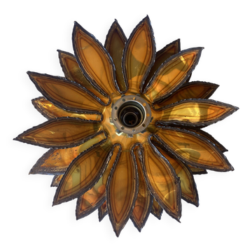 Wall lamp flower style Maison Jansen