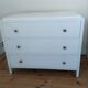 White dresser 3 pine drawers