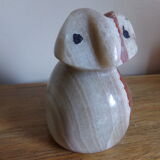 Alabaster owl paperweight