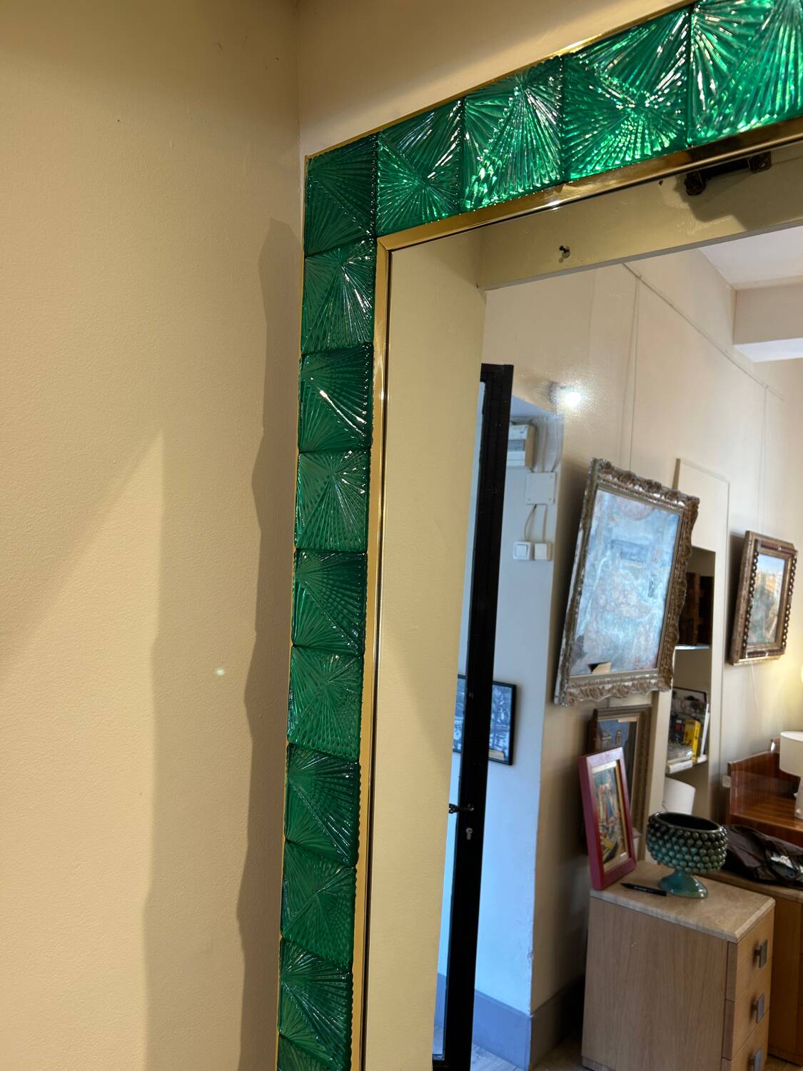 Murano mirror, cut glass, 20th century