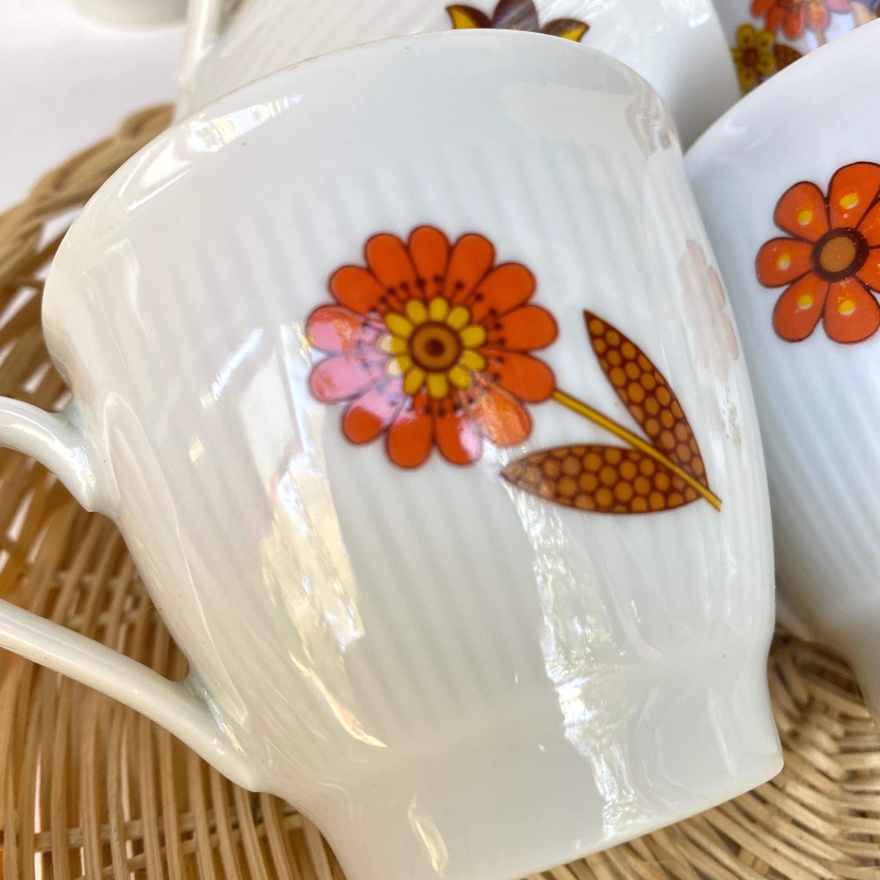 Vintage porcelain coffee cups