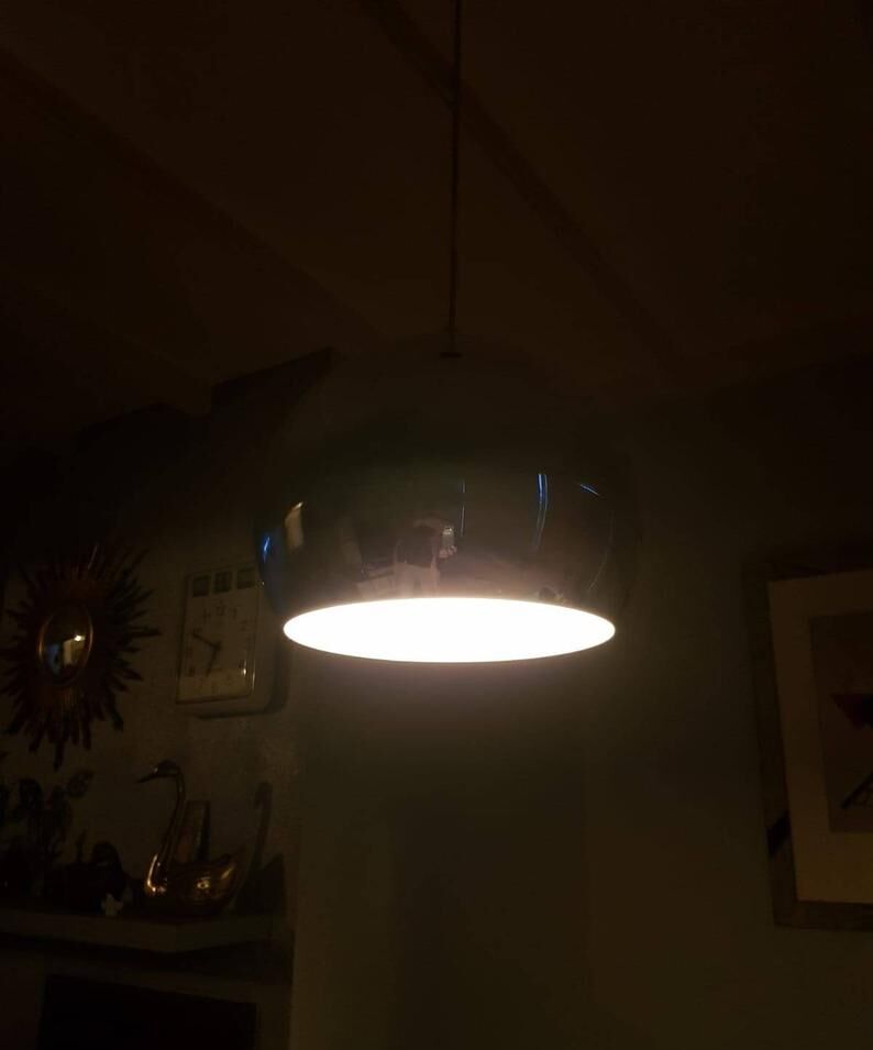 Hala Zeist chrome pendant lamp, 90s