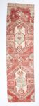 3x9 Red & Cream Vintage Persian Runner Rug, 80x280Cm