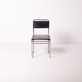 Marcel Breuer Bauhaus Tecta B40 dining chair in nickel plated bent steel an