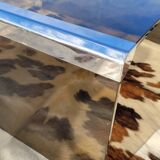 Smoked glass coffee table by Galloti and Radice Italy, 1970s