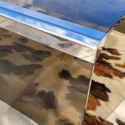 Smoked glass coffee table by Galloti and Radice Italy, 1970s