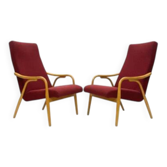 Fauteuils rétro ton par a. šuman, tchécoslovaquie des années 1960 | lauréat de l'expo 58
