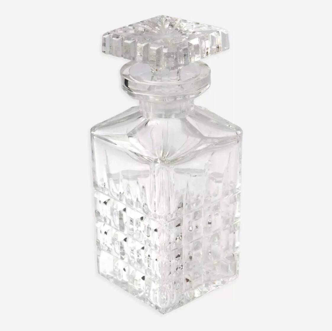 Cut crystal whiskey decanter