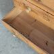 English pine chest of drawers