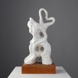 Abstract Ceramic Sculpture “Symphonie” by Freddy Callant, Belgium 1960s