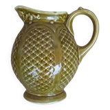Green sarreguemines pitcher