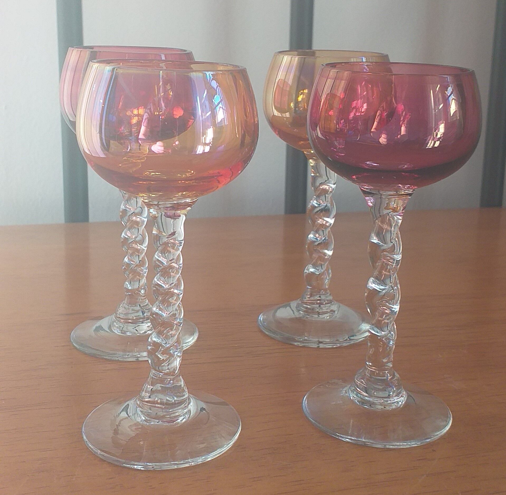 Verres à liqueur en verre soufflé