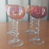 Verres à liqueur en verre soufflé